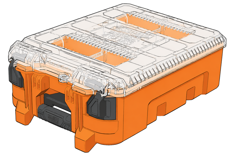 Organizer inserts for MODbox™ Component Box Half Width
